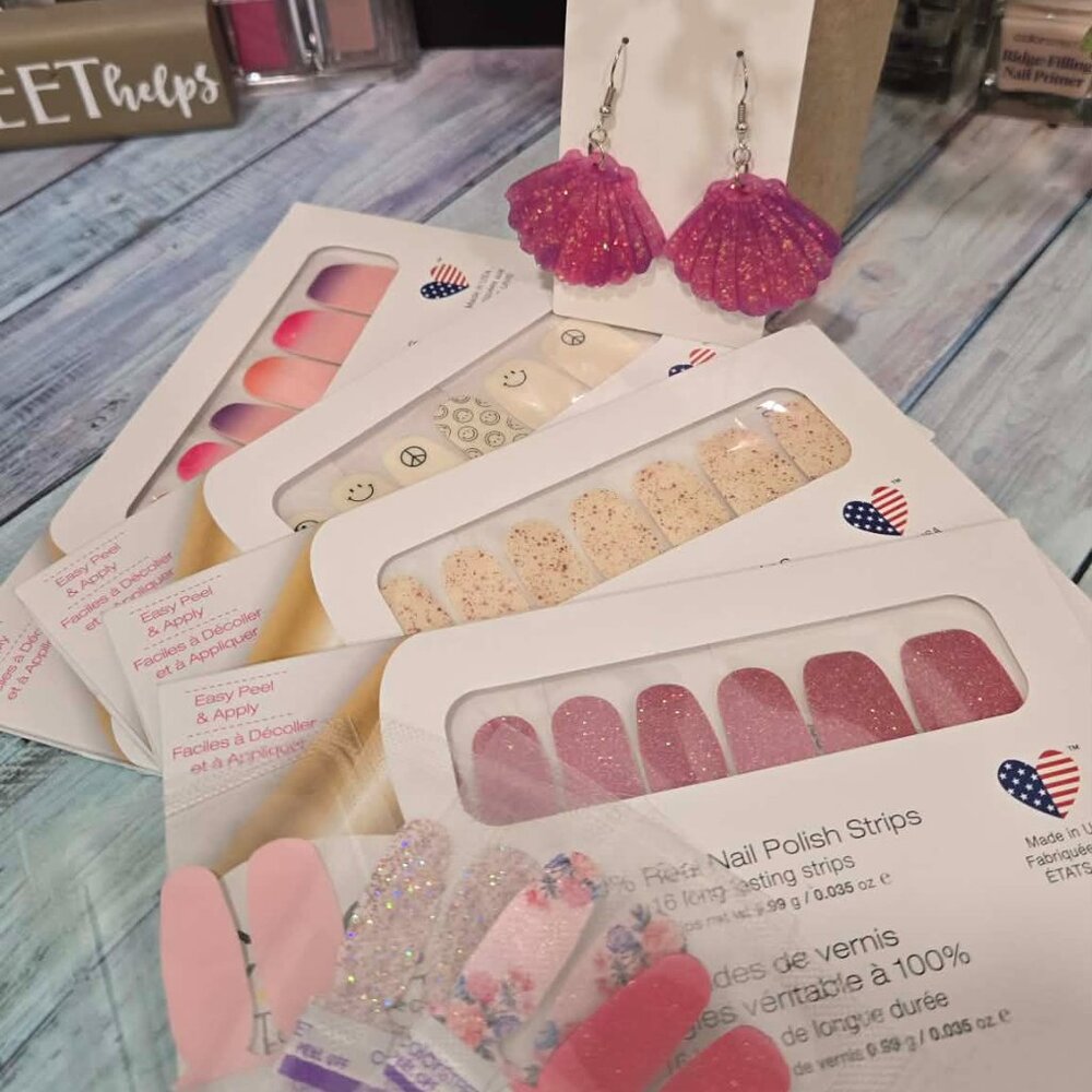 Color Street Pink Press On Nail Design Bundle
